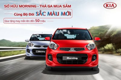 Kia Morning thêm màu sắc mới, tặng quà khủng đón hè.