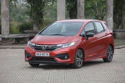Honda Jazz khuyến mãi mới nhất Ảnh chụp ngoại thất Honda Jazz 2019 màu đỏ