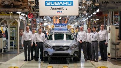 Subaru đạt mốc sản xuất 4 triệu xe tại Mỹ Subaru đạt mốc sản xuất 4 triệu xe tại Mỹ
