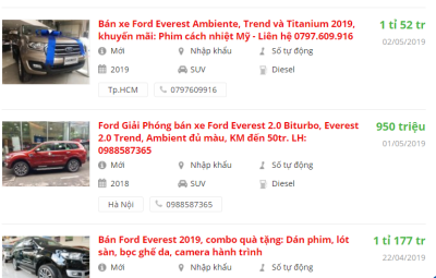 Chống ế, đại lý bán phá giá Ford Everest 2019? a4