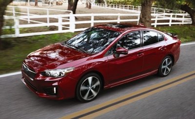 10 mẫu xe AWD có giá bán rẻ nhất hiện nay a9 Subaru Impreza 2019 màu đỏ