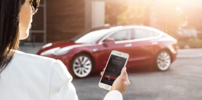 Công nghệ mở khoá bằng di động của Tesla Model 3 Mở khoá di động trên Tesla Model 3