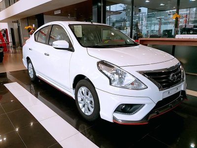 Vay mua xe Nissan Sunny trả góp 2019: Những lợi ích cần biết a1 Nissan Sunny 2019 ngoại thất màu trắng a1
