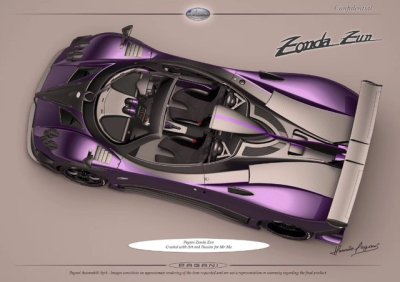 Ngắm bản phác họa về mẫu Pagani Zonda đẹp mê hoặc trong bộ cánh màu tím "thủy chung" 2 Ngắm bản phác họa về mẫu Pagani Zonda đẹp mê hoặc trong bộ cánh màu tím "thủy chung" a2
