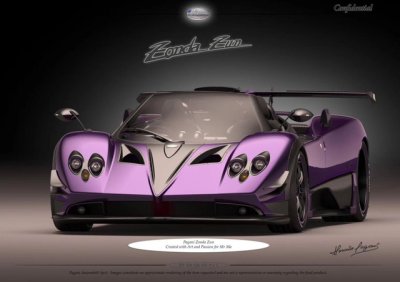 Ngắm bản phác họa về mẫu Pagani Zonda đẹp mê hoặc trong bộ cánh màu tím "thủy chung" 1 Ngắm bản phác họa về mẫu Pagani Zonda đẹp mê hoặc trong bộ cánh màu tím "thủy chung" a1