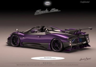 Ngắm bản phác họa về mẫu Pagani Zonda đẹp mê hoặc trong bộ cánh màu tím "thủy chung" 3 Ngắm bản phác họa về mẫu Pagani Zonda đẹp mê hoặc trong bộ cánh màu tím "thủy chung" a3