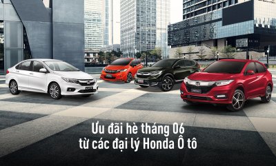 Các đại lý Honda có ưu đãi gì cho Honda Jazz, HR-V, City và CR-V trong tháng 6? Các đại lý Honda có ưu đãi gì cho Honda Jazz, HR-V, City và CR-V trong tháng 6?.