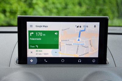 Ứng dụng Google Map trên Android Auto Ứng dụng Google Map trên Android Auto.
