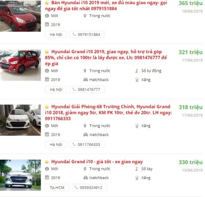 Hyundai Grand i10 2019 có khuyến mại gì trong tháng 6 không? 6 Hyundai Grand i10 2019 có khuyến mại gì trong tháng 6 không? a6
