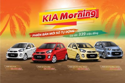 Phiên bản Kia Morning số tự động mới giá 339 triệu đồng ra mắt.