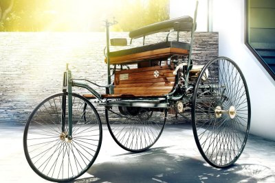 Benz Patent Motorwagen là ô tô 3 bánh có kiểu dáng độc đáo.