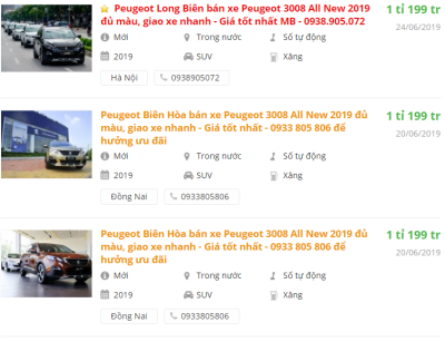 Giá xe Peugeot 3008 2019 tại đại lý 1 Giá xe Peugeot 3008 2019 tại đại lý a1