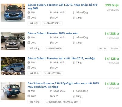 Giá xe Subaru Forester 2019 chưa ra mắt đã có ưu đãi - Ảnh 1 Giá xe Subaru Forester 2019 chưa ra mắt đã có ưu đãi - Ảnh 1.