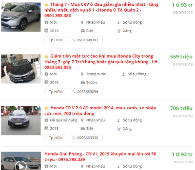 Honda CR-V là xe bán chạy nhất của Honda Việt Nam dù đứt đoạn tăng trưởng trong tháng 6 3 Honda CR-V là xe bán chạy nhất của Honda Việt Nam dù đứt đoạn tăng trưởng trong tháng 6 a3