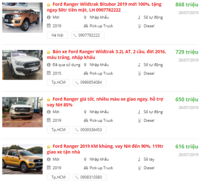 Khuyến mãi Ford Ranger tháng 8/2019 Khuyến mãi Ford Ranger tháng 8/2019