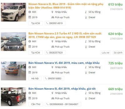 Giá xe Nissan Navara 2019 tại đại lý 1 Giá xe Nissan Navara 2019 tại đại lý a1