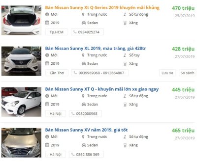 Nissan Sunny 2019 có khuyến mại gì Nissan Sunny 2019 có khuyến mại gì.