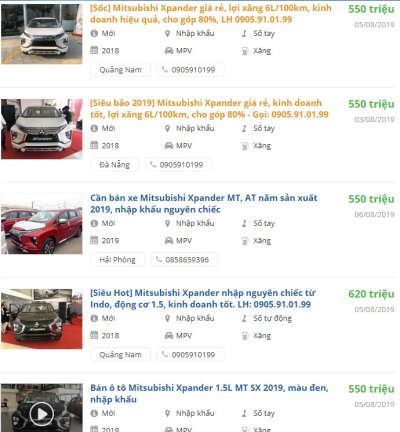 Giá xe Mitsubishi Xpander 2019 tại các đại lý 1 Giá xe Mitsubishi Xpander 2019 tại các đại lý a1