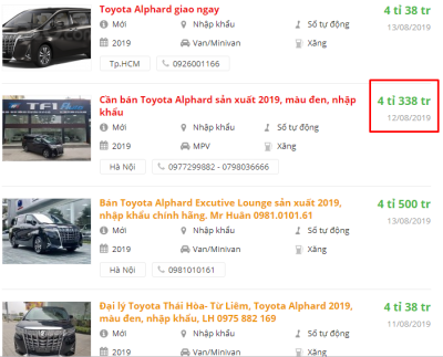 Toyota Alphard lội ngược dòng, bán kèm "lạc" 300 triệu vẫn không đủ xe giao khách 2 Toyota Alphard lội ngược dòng, bán kèm "lạc" 300 triệu vẫn không đủ xe giao khách a2