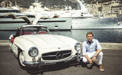 Nico Rosberg và Mercedes 300 SL Gullwing 1955 Nico Rosberg và Mercedes 300 SL Gullwing 1955