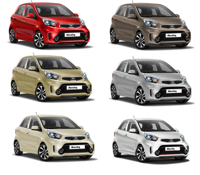 Kia Morning có nhiều màu sơn ngoại thất để khách hàng lựa chọn Kia Morning có nhiều màu sơn ngoại thất để khách hàng lựa chọn.