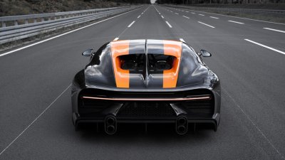 Cánh gió sau sau và hãm tốc tự nhiên của Bugatti Chiron đã được gỡ bỏ Cánh gió sau sau và hãm tốc tự nhiên của Bugatti Chiron