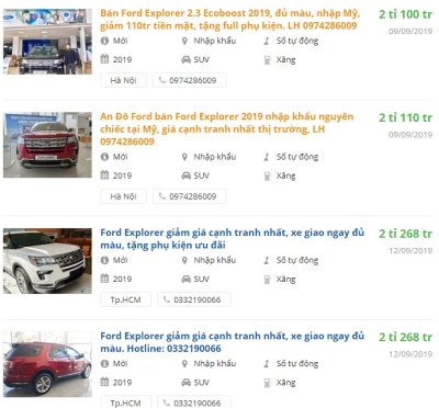 Ford Explorer 2019 có khuyến mại gì? Ford Explorer 2019 có khuyến mại gì?.