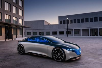 Concept Mercedes-Benz Vision EQS ra mắt tại Triển lãm Ô tô Frankfurt 2019.