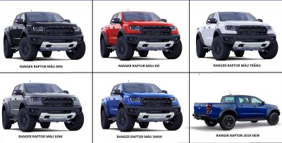 Màu xe Ford Ranger Raptor 2020 Màu xe Ford Ranger Raptor 2020