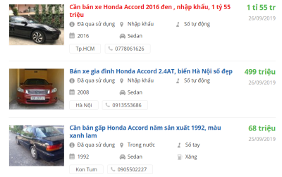 Giá xe Honda Accord bao nhiêu? Giá xe Honda Accord bao nhiêu?.