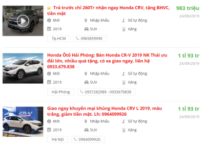 Honda CRV 2019 có khuyến mại gì Honda CRV 2019 có khuyến mại gì.