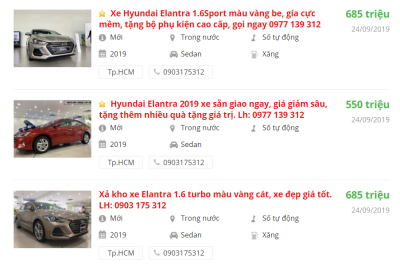 Giá bán xe Hyundai Elantra 2019 mới nhất tại các đại lý Giá bán xe Hyundai Elantra 2019 mới nhất tại các đại lý.