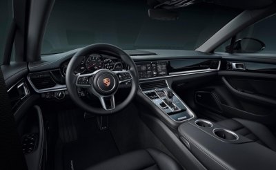 Không gian nội thất của Porsche Panamera 10 Year Edition Không gian nội thất của Porsche Panamera 10 Year Edition.