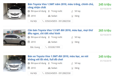 Giá bán xe Toyota Vios 2010 Giá bán xe Toyota Vios 2010 .