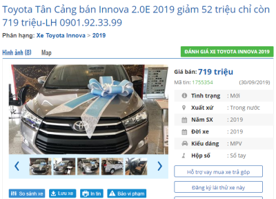 Đại lý Toyota đang ưu đãi, giảm giá những mẫu xe nào? 4 Đại lý Toyota đang ưu đãi, giảm giá những mẫu xe nào? a4