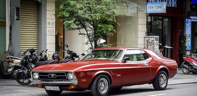 Tóm gọn "ngựa hoang" Ford Mustang Grande 1971 trên phố Sài Gòn 1 Tóm gọn "ngựa hoang" Ford Mustang Grande 1971 trên phố Sài Gòn a1