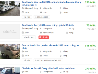 Giá xe Suzuki Carry 2019 tại đại lý Giá xe Suzuki Carry 2019 tại đại lý a1