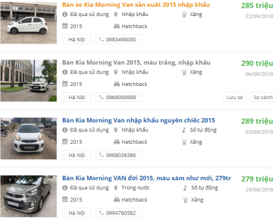 Kia Morning Van 2015 giá bán từ 279 triệu đồng Kia Morning Van 2015 giá bán từ 279 triệu đồng