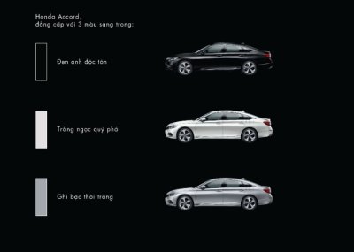 Màu ngoại thất xe Honda Accord 2020 Màu ngoại thất xe Honda Accord 2020.