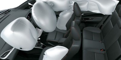 Toyota Vios 2020 điều chỉnh số lượng túi khí trong xe