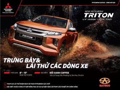 Sự kiện trưng bày và lái thử các dòng xe Mitsubishi tại Tân phú (TP.HCM) ngày 30/11/2019 Sự kiện trưng bày và lái thử các dòng xe Mitsubishi tại Tân phú (TP.HCM) ngày 30/11/2019.