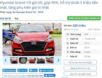 Cuối năm đại lý ô tô dùng những chiêu thức gì để “mê hoặc” khách hàng? 6 Đại lý hỗ trợ tiền cho khách mua xe chạy Grab