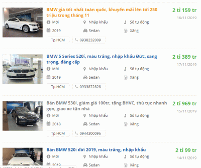 BMW 5-Series đang là mẫu xe có giảm hấp dẫn nhất, từ 240 - 330 triệu đồng BMW 5-Series đang là mẫu xe có giảm hấp dẫn nhất, từ 240 - 330 triệu đồng a1