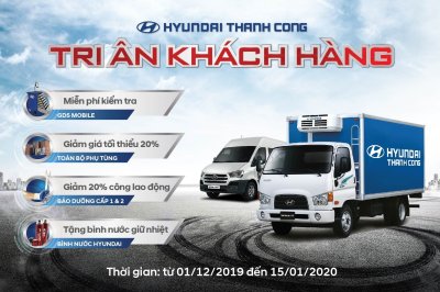 Tri ân khách hàng dịch vụ dịp cuối năm 2019, xe thương mại Hyundai nhận nhiều ưu đãi 1a