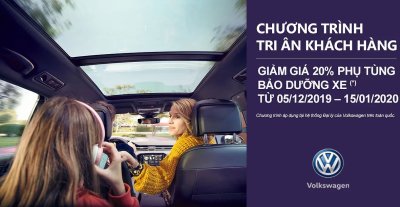 Volkswagen Việt Nam giảm giá 20% phụ tùng bảo dưỡng xe cho khách hàng đón Tết 1a