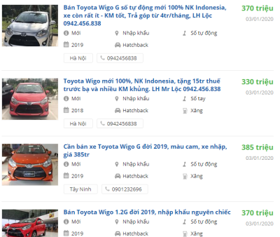 Toyota Wigo 2020 có khuyến mại gì Toyota Wigo 2020 có khuyến mại gì.