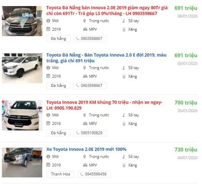 Toyota Innova giảm giá khoảng 80 triệu đồng tại đại lý miền Trung Toyota Innova giảm giá khoảng 80 triệu đồng tại đại lý miền Trung 1