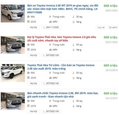 Toyota Innova giảm giá hơn 100 triệu đồng tại đại lý Hà Nội Toyota Innova giảm giá hơn 100 triệu đồng tại đại lý Hà Nội 1