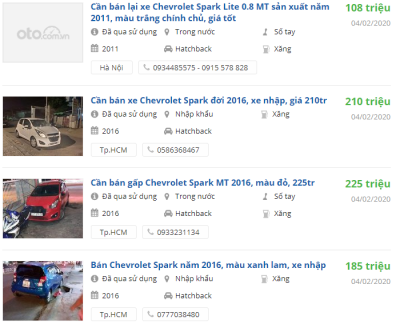 Giá xe Chevrolet Spark 2019 tại đại lý Giá xe Chevrolet Spark 2019 tại đại lý a1