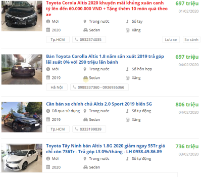 Toyota Corolla Altis 2020 có khuyến mại gì? Toyota Corolla Altis 2020 có khuyến mại gì?.